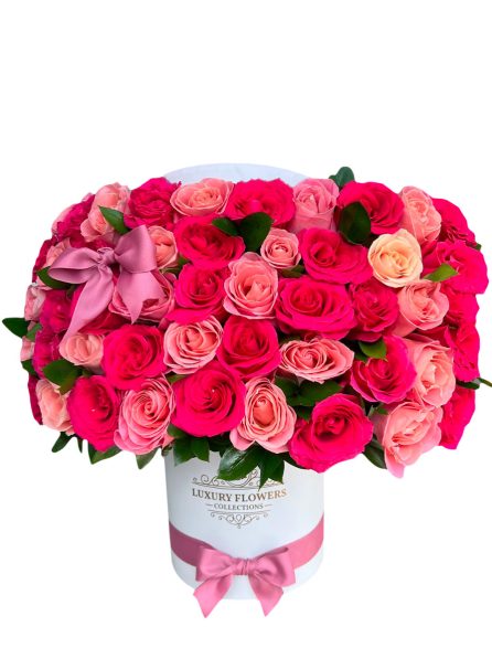 11,500-Flower-Box-rosas-importadas-rosado-fuscia-y-rosado-hermoso-mixtas