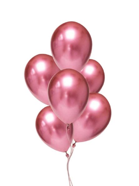 __6 Globos rosados